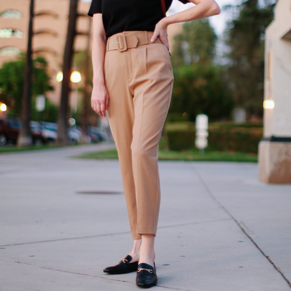 Zara Paper Bag Waist Pants